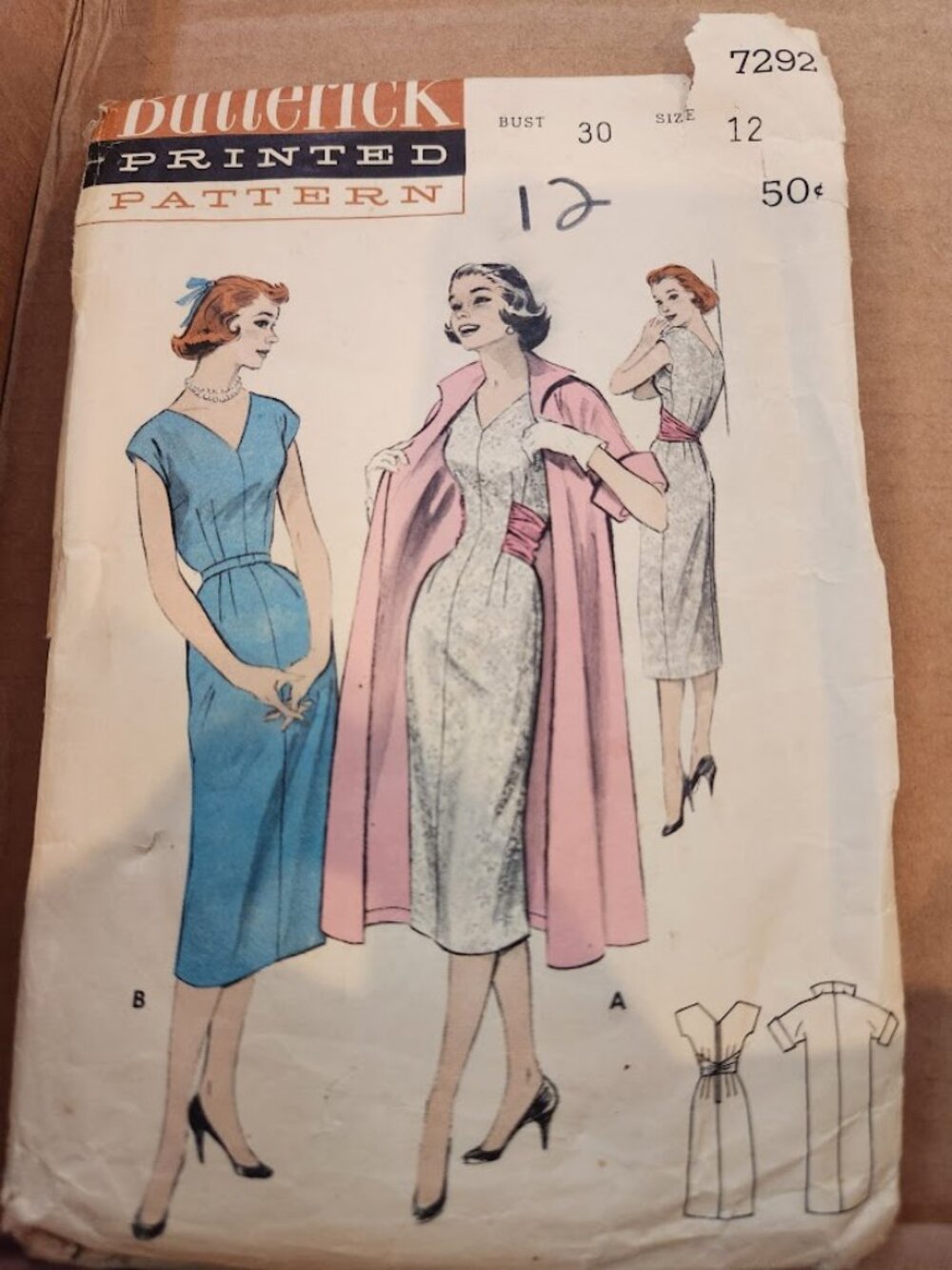 5 Vintage patterns 1950-1960